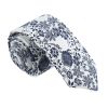 Formal/Casual Neckties Men Cotton Neckties Beige Blue Flower Neckties Skinny 6cm