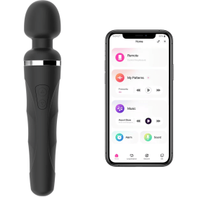 LOVENSE Domi 2 Wand Massager for Women Men, Classic Wand Vibrator, Powerful Stimulator with Dual Rotating Head, Bluetooth App Controlled, Customizabl