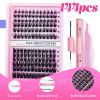 2026 Hot Selling Recommendation: Segmented Self-grafting False Eyelash Extension Set (Includes Glue + Tweezers) - Natural and Realistic Fairy-like Ey