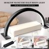 Limegirl Half Moon Light for Nail Desk 16in Nail Lamp for Desk LED Table Light Multiple Color Modes and Brightness for Beauty Eyelash Makeup Tattoo C