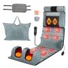 Full Body Electric Massage Mat Heating Vibration Massage Pad Cushion Back Massage Mattress Chair Pad with Neck Foot Massage Head Pillow and Cloth Lum