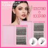 2026 New Hot-selling False Eyelashes -  304 Cluster Large Capacity False Eyelash Set for Beginners, Single Cluster Eyelash Extensions, Natural, Thick