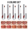 PSJ701-069M  Lipstick Tear Strip Lip Gloss, Makeup Mist Face Brush, Long-lasting Waterproof Easy-to-Color Lipline, 5-color Tear Strip Moisturizing Li