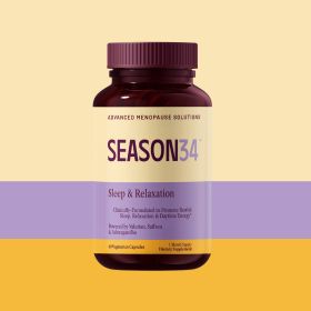 SEASON34 Menopause & Perimenopause Sleep Support for Women 40+ | Night Sweats & Hot Flash���Related Awakenings | Stay Cool All Night & Wake Refreshed