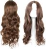 1 Pcs Ladies Wigs, 65 cm Long Curly Ladies Fancy Dress Synthetic Hair Brown Wigs for Women Charming Full Hair Long Replacement Brown Curly Cosplay Pa