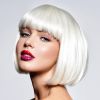 White Bob Wig With Bangs 12 Inch Short Bob wig for Women Short Bob Wigs Synthetic Fiber Bob Wigs and Halloween Cosplay Wig for Daily Life Colorful Wi