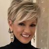 Creamily Short Blonde Wigs for Women Pixie Cut Wigs with Bangs Natural Straight Layered Synthetic Hair Short Wig for Women Daily Cosplay Party Hallow