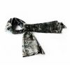 Blando Black Paisley Patterns Revitalized Style Soft Silk Scarf/Wrap/Shawl(Small)