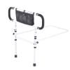 Bed Rails for Elderly Adults, 180�� Foldable Bed Assist Rails for Seniors, 450LBS Loading Bed Side Rails Bed Cane with 4-Level Adjustable Handle, Sto