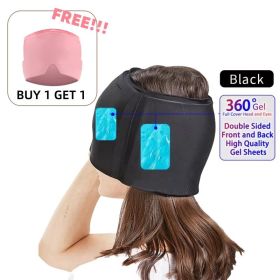 Migraine Relief Hat Gel Hot Cold Therapy Ice cap 360�� Pain Mask Gel Release Pressure Head Massager Relax Pain Pack Eye Masks with Free Gift