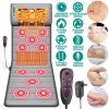 Full Body Massage Mat with Heat 10 Neck Shiatsu Kneading Massage Heads, Multifunctional Electric Heated Massage Chair Back Pad for Back Lumbar Leg Pa