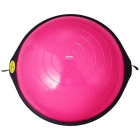 Half Exercise Ball Trainer, 26 inch Balance Ball Trainer, 1500lbs Capacity Stability Ball, Yoga Ball with Resistance Bands & Foot Pump, Strength Fitn