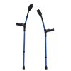 Forearm Crutches for Adults, 11-Level Height Adjustable Walking Crutches with 4-Level Upper Cuff, Lightweight Aluminum Medical Support Crutches for L