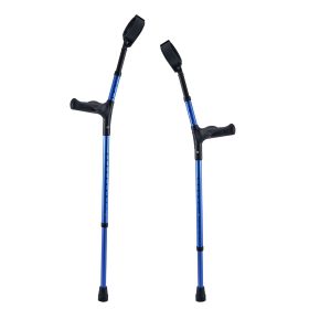 Forearm Crutches for Adults, 11-Level Height Adjustable Walking Crutches with 4-Level Upper Cuff, Lightweight Aluminum Medical Support Crutches for L