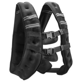 Weighted Vest, 20 lbs Weight Vest with Reflective Stripe, Adjustable Buckle Body Weight Vest for Men Women, Workout Equipment for Strength Training,