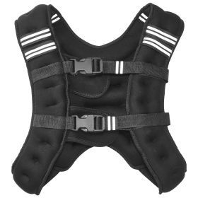 Weighted Vest, 12 lbs Weight Vest with Reflective Stripe, Adjustable Buckle Body Weight Vest for Men Women, Workout Equipment for Strength Training,