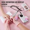 Electric Rechargeable Nail Drill, 40,000RPM Portable Cordless Nail E File Machine, LCD-Display Acrylic Gel Grinder Tool with 6 Bits and 50PCS Sanding