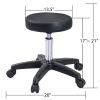 Massage Salon Tattoo Chair with Two Trays Esthetician Bed with Hydraulic Stool, Multi-Purpose 3-Section Facial Bed Table, Adjustable Beauty Barber Sp