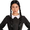 Happy Hippo Scary Girl or Indian Girl Wig, Wednesday, Pocahontas, Braided Black Wig, High Fashion Quality Hair Wigs For Women; Braided Wigs; Hallowee