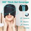 Migraine Relief Hat Gel Hot Cold Therapy Ice cap 360�� Pain Mask Gel Release Pressure Head Massager Relax Pain Pack Eye Masks with Free Gift