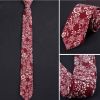 Daily/Party/Wedding/Business Red Neckties Men Cotton Neckties Skinny Necktie 6cm