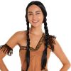Happy Hippo Scary Girl or Indian Girl Wig, Wednesday, Pocahontas, Braided Black Wig, High Fashion Quality Hair Wigs For Women; Braided Wigs; Hallowee