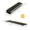 10FT Portable Folding Aluminum Wheelchair Ramp Non-Slip Threshold 600lbs Capacity for Home Doorways Curbs
