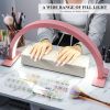 Limegirl Half Moon Light for Nail Desk 16in Nail Lamp for Desk LED Table Light Multiple Color Modes and Brightness for Beauty Eyelash Makeup Tattoo C