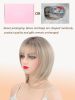 Layered Bob Wig with Fringe, Short Straight Wig with Undetectable Matte Fibres for Thinning Hair Daily Wear, Chemo Safe Lightweight Synthetic Mommy W