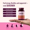 SEASON34 Bone & Joint Health for Women | Hyaluronic Acid, Soy Isoflavones, Resveratrol & Vitamin D3 for Flexibility, Mobility & Bone Strength Support