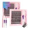 2026 Hottest New Product: False Eyelashes -  Azenlo Beginner's DIY Eyelash Extension Kit, 120 Clusters Of Large-capacity False Eyelashes, Includes Gl
