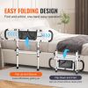 Bed Rails for Elderly Adults, 180�� Foldable Bed Assist Rails for Seniors, 450LBS Loading Bed Side Rails Bed Cane with 4-Level Adjustable Handle, Sto