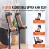 Forearm Crutches for Adults, 11-Level Height Adjustable Walking Crutches with 4-Level Upper Cuff, Lightweight Aluminum Medical Support Crutches for L
