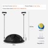 Half Exercise Ball Trainer, 23 inch Balance Ball Trainer, 660 lbs Capacity Stability Ball, Yoga Ball with Resistance Bands and Pump, Strength Fitness