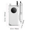 Electric Rechargeable Nail Drill, 40,000RPM Portable Cordless Nail E File Machine, LCD-Display Acrylic Gel Grinder Tool with 6 Bits and 50PCS Sanding