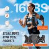 Weighted Vest, 16 lbs Weight Vest with Reflective Stripe, Adjustable Buckle Body Weight Vest for Men Women, Workout Equipment for Strength Training,