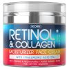 Retinol Cream for Face Collagen and Retinol Moisturizer with Hyaluronic Acid Day Night Anti Aging Retinol Face Moisturizer for Women Men Collagen Cre