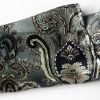 Blando Black Paisley Patterns Revitalized Style Soft Silk Scarf/Wrap/Shawl(Small)