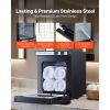Hot Towel Warmer, 1.1 gal Small Towel Warmer Cabinet with Clip & Stainless Steel Rack, Holds up 8-12 Towels, Portable All-Round Heating Cabinet for S