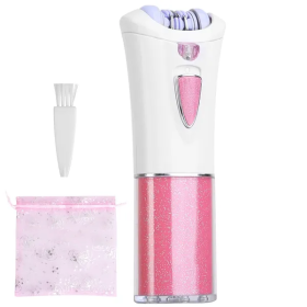 Glide Epilator For Women Cordless Women Shaver Facial Body Hair Remover Razor (Color: PINK)