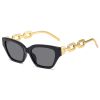 Vintage Cat Eye Sunglasses For Women Small Metal Chain Sunglasses Elegant Eyeglasses Trend Fashion Shades