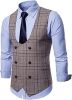 Men's Formal Suit Vest V-Neck Sleeveless Slim Fit Jacket Casual Suit Vests