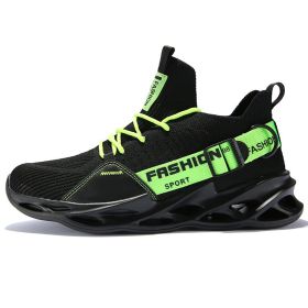Women and Men Sneakers Breathable Running Shoes Outdoor Sport Fashion Comfortable Casual Couples Gym Mens Shoes Zapatos De Mujer (Shoe Size: 41, Color: G133 Black Green)