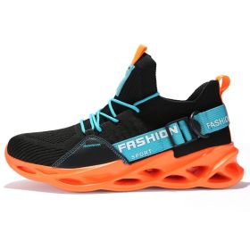 Women and Men Sneakers Breathable Running Shoes Outdoor Sport Fashion Comfortable Casual Couples Gym Mens Shoes Zapatos De Mujer (Shoe Size: 46, Color: G133 Black Orange)