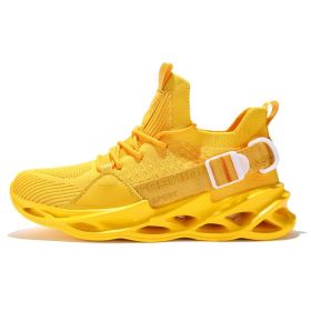 Women and Men Sneakers Breathable Running Shoes Outdoor Sport Fashion Comfortable Casual Couples Gym Mens Shoes Zapatos De Mujer (Shoe Size: 43, Color: G133 Yellow)