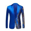 Men's Embroidered Sequins Blazer Slim Trendy Casual