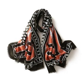 Podot scarf in autumn and winter; light; 70 * 200 sunshade; sunscreen; shawl; scarf; no need for long scarf; wholesale (colour: Orange, Length (CM): 85*170cm)