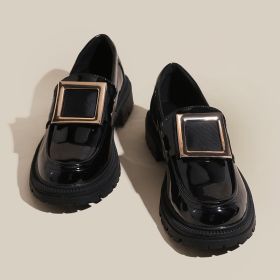 Women's loafers; retro British shoes; women's casual shoes (colour: 1668-1 (Danli), size: 40)