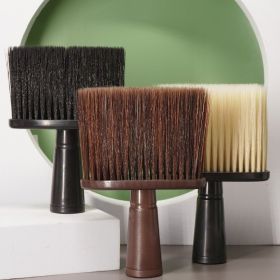 Professional Soft Neck Face Duster Brushes Barber Hair Clean Hairbrush Beard Brush Salon Cutting Hairdressing Styling Tools (Color: BLACK)