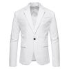 Mens Blazer Two Button Slim Fit Blazer